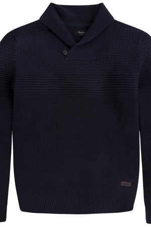 Пуловер с шалевым воротником и застежкой на пуговицы, LANCASTER 100% хлопок Pepe Jeans 122107