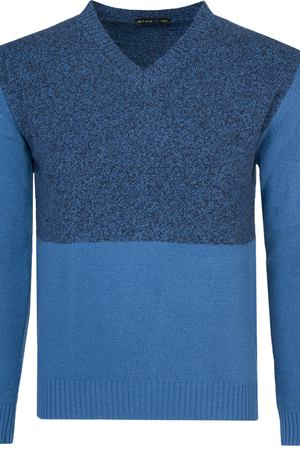 Шерстяной пуловер ETRO ETRO 1M531/9533 Синий