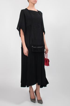 Плиссированное платье VERONIQUE BRANQUINHO Veronique Branquinho VLP413R Черный купить с доставкой