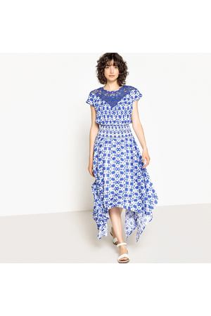 Платье с рисунком и вышивкой, асимметричный низ La Redoute Collections 209300 купить с доставкой