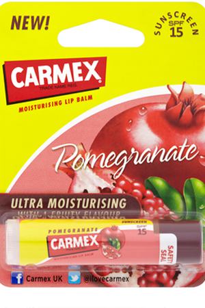 CARMEX Бальзам для губ, гранат SPF 15 (стик) / Lip Balm Stick 4,25 г Carmex 007065 купить с доставкой