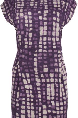 Шерстяное платье Bottega Veneta Bottega Veneta 294746/фиолетовый клетка