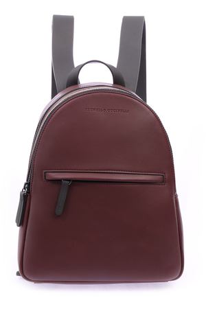 Кожаный рюкзак Brunello Cucinelli MBITD1782 C7241 Красный купить с доставкой