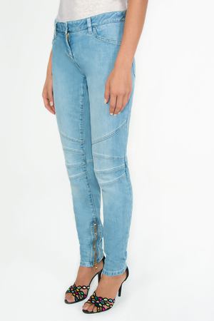 Хлопковые джинсы Balmain Balmain 5445 Голубой купить с доставкой