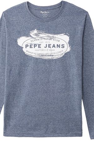 Футболка с круглым вырезом, длинными рукавами и рисунком спереди Pepe Jeans 140246 купить с доставкой