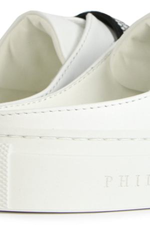 Кожаные мюли Philipp Plein Philipp Plein WSC0670 Белый/plein,стразы