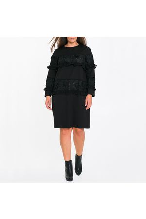 Платье с кружевной вставкой и длинными рукавами Mat fashion 113002