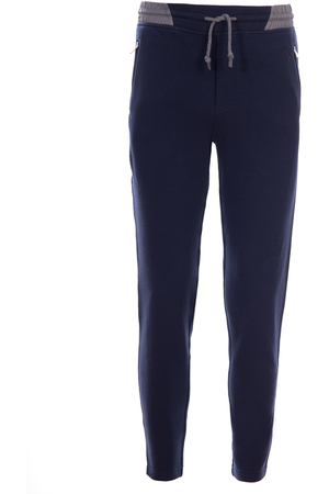 Спортивные брюки из хлопка Brunello Cucinelli M0T153284G CY207 Синий вариант 2 купить с доставкой