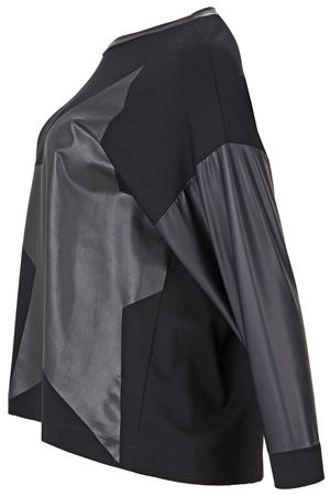 Блузка с круглым вырезом, рисунком звезды и длинными рукавами Mat fashion 193688