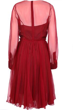 Полупрозрачное платье ROCHAS Rochas 501199/281300/ Бордовый