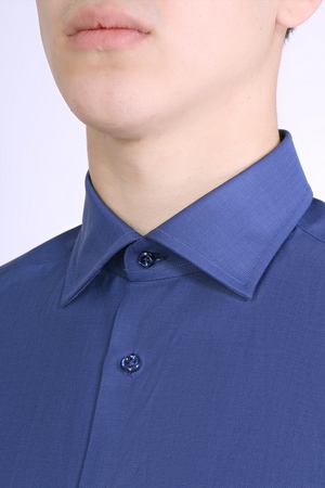 Хлопковая рубашка Attolini Cesare Attolini A17CM01 Синий елка купить с доставкой