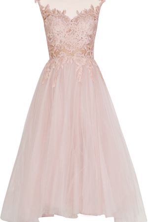 Платье с кружевной отделкой RHEA COSTA Rhea Costa 18014dm1bra cipria Розовый купить с доставкой
