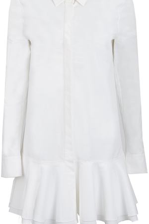 Платье-рубашка Victoria Beckham Victoria Beckham DRS302 бел.рюши купить с доставкой