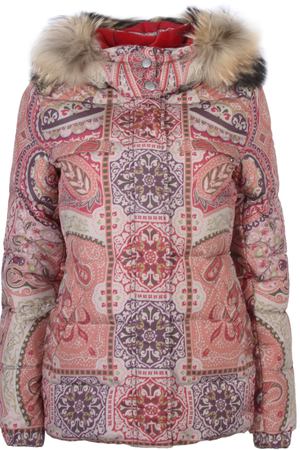 Стеганый пуховик ETRO ETRO 17552/5059/кор/роз