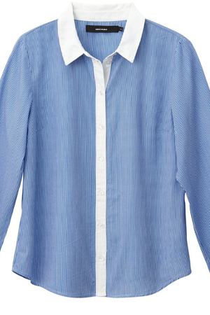 Рубашка прямая с воротником-поло и длинными рукавами Veromoda 214100 купить с доставкой