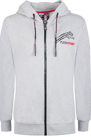 Хлопковая олимпийка  Plein Sport Plein Sport P17CMJB0098 Серый