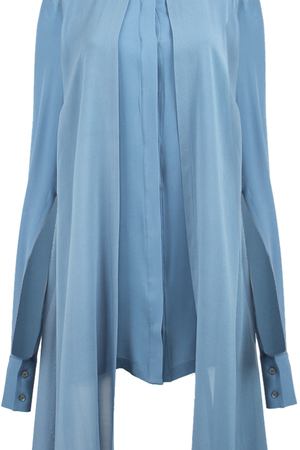 Шелковая блуза  GRINKO Sergei Grinko AD12102B471 Синий купить с доставкой