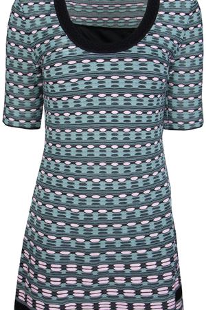 Платье с принтом MISSONI Missoni pd0kd26d2qr Бирюзовый, Розовый, Черный купить с доставкой