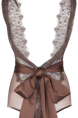 Кружевное боди Amoralle Amoralle LACE DECOLETTE CARAMEL BOW BODYSUIT Карамель вариант 2