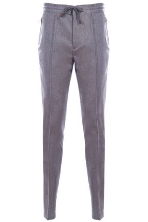 Шерстяные брюки на кулиске Brunello Cucinelli ML486E1880 C024 Серый купить с доставкой