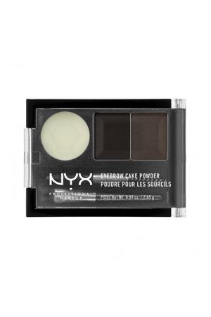 NYX PROFESSIONAL MAKEUP Тени для бровей Eyebrow Cake Powder - Black/ Gray 01 NYX Professional Makeup 800897123864 вариант 3 купить с доставкой