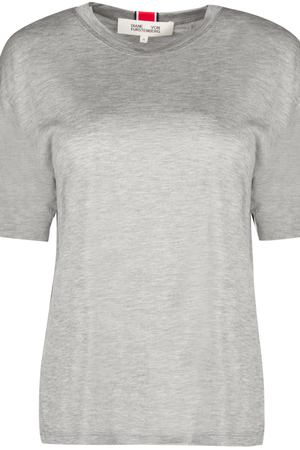 Асимметричная футболка Diane von Furstenberg Diane Von Furstenberg  11240dvf grey melange Серый