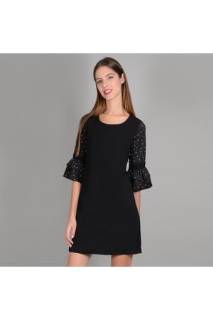 Платье прямое короткое с рукавами 3/4 Molly Bracken 61215