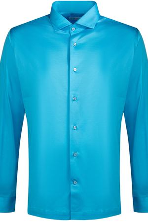 Рубашка хлопковая Monteverdi Monteverdi 9717/120- Голубой купить с доставкой