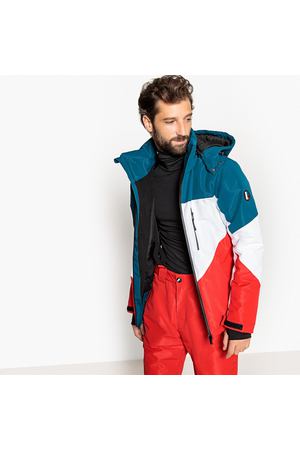 Куртка лыжная с воротником-стойкой и капюшоном La Redoute Collections 98327