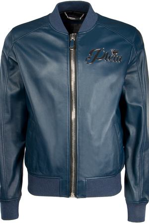 Куртка-бомбер Philipp Plein Philipp Plein MLB0085 PLE10N Синий/тигр купить с доставкой