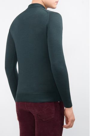 Шерстяное поло John Smedley John Smedley  BELPER SHIRT LS RACING GREEN Зеленый купить с доставкой