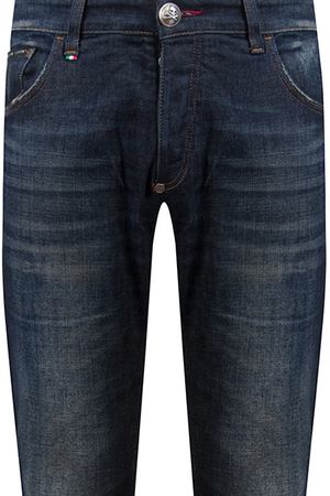 Зауженные джинсы  Philipp Plein Philipp Plein MDT0778 Черничный купить с доставкой