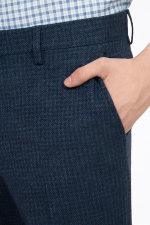 Прямые брюки с принтом ETRO ETRO 1W000/106/рубчик/ Синий купить с доставкой