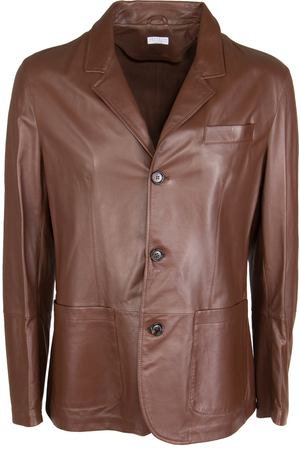 Кожаная куртка-пиджак BRUNELLO CUCINELLI Brunello Cucinelli MPKWA1222 купить с доставкой