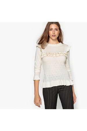 Пуловер с круглым вырезом и воланами  PRUNE Suncoo 122018