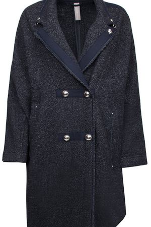 Классическое пальто High High 732078 19529/меланж Синий вариант 2 купить с доставкой