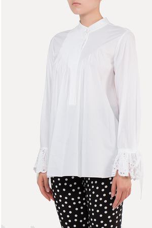 Хлопковая блуза Chloe Chloe 17sht10 Белый купить с доставкой