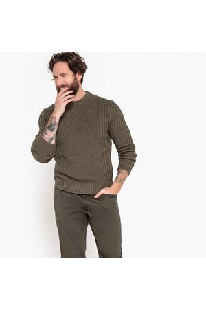 Пуловер с круглым вырезом из плотного трикотажа La Redoute Collections 20388 купить с доставкой