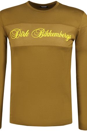 Хлопковый джемпер Dirk Bikkembergs Dirk Bikkembergs D2DМ7040250V хаки купить с доставкой