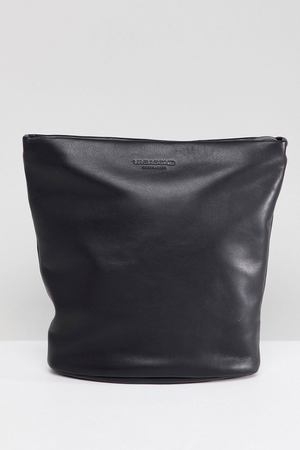 Черная кожаная большая сумка через плечо Vagabond Madrid - Черный Vagabond 185299 купить с доставкой