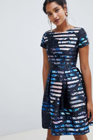 Короткое приталенное платье Closet London - Мульти Closet London 42615