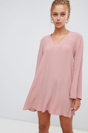 Свободное платье с рукавами 3/4 Glamorous - Розовый Glamorous 62909