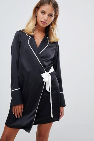 Платье-рубашка с контрастной отделкой Missguided - Черный Missguided 48432