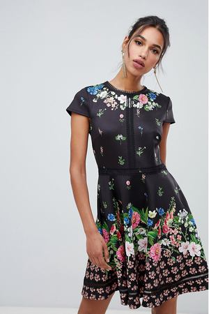 Приталенное платье Ted Baker Daissie Florence - Мульти TED BAKER 49010