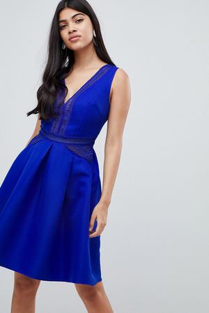 Короткое приталенное платье для выпускного Little Mistress - Синий Little Mistress 94451