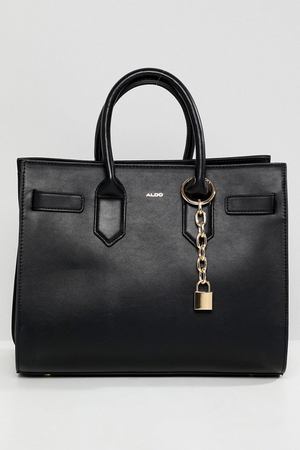 Черная сумка-тоут с металлическим замочком ALDO - Черный ALDO 145145