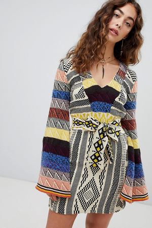 Платье-джемпер мини Free People - Темно-синий Free People 34690