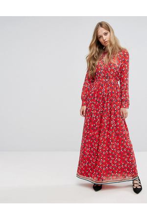 Платье макси с цветочным принтом Suncoo - Красный Suncoo 46497