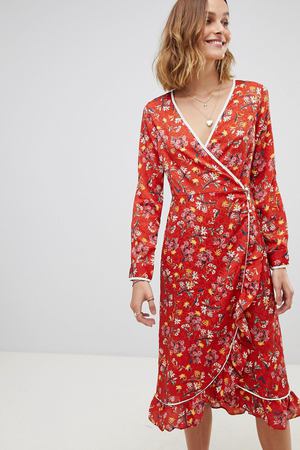 Платье с запахом и цветочным принтом Free People - Мульти Free People 16829