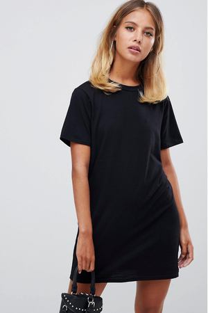 Черное платье-футболка Missguided - Черный Missguided 145457